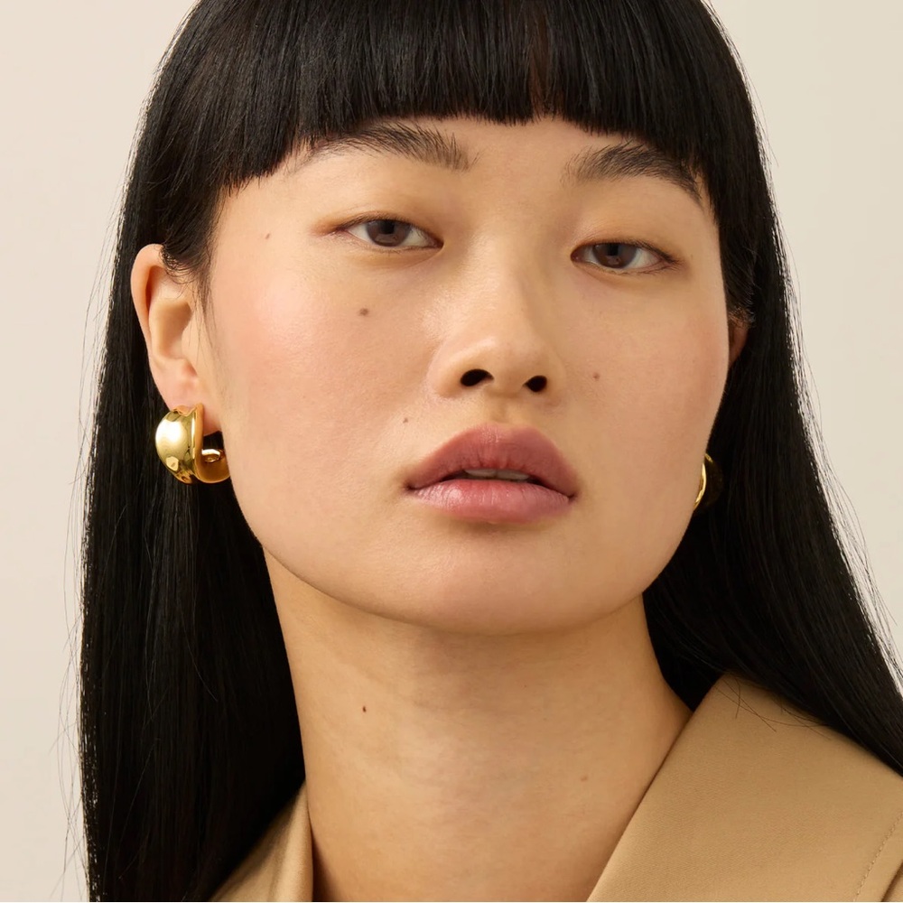 Jenny Bird Doune Chunky Hoop Earrings - Gold (NEW)